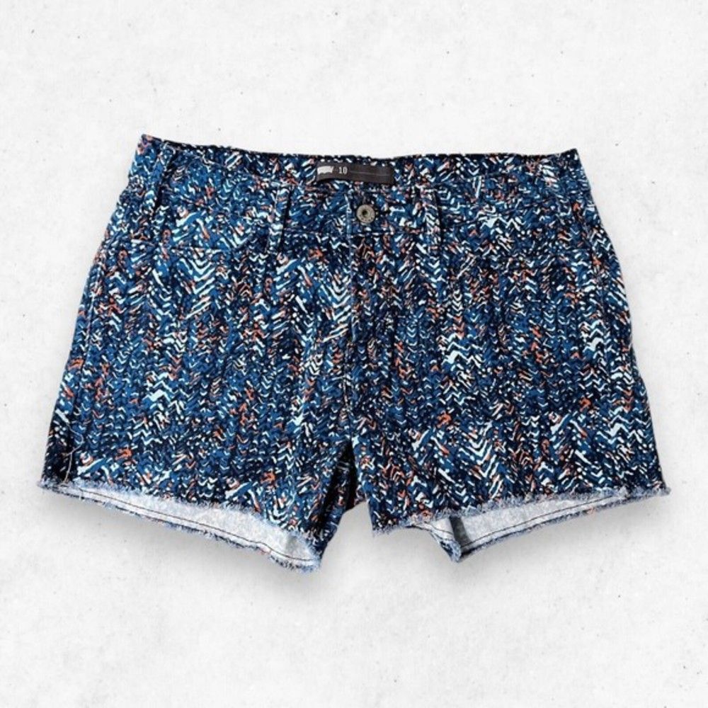 Levi’s Womens Jean Shorts Size 10 W30 Multicolored Low Rise‎ Raw Hem Cut Offs